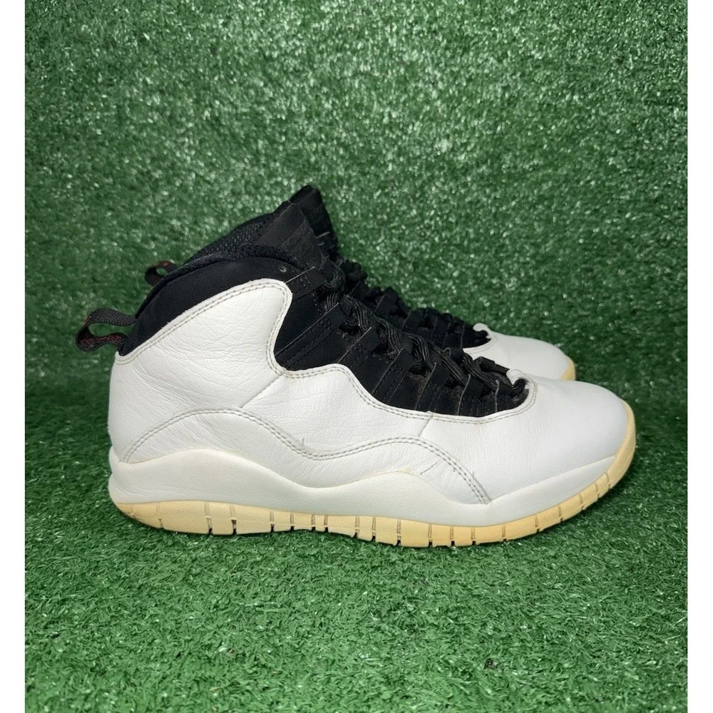 Air Jordan 10 Retro I'm Back Men Size 10 310805-104 White Black Basketball Shoes